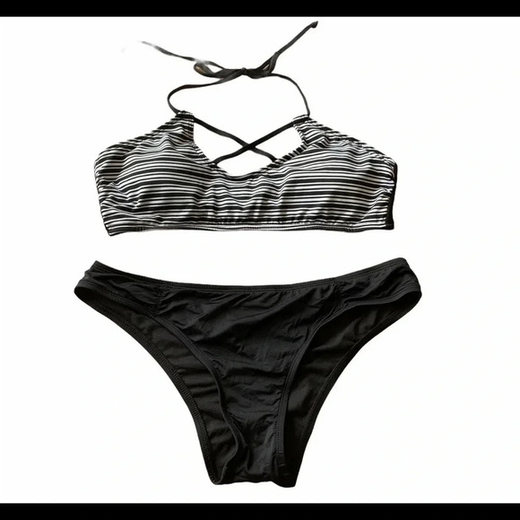 Mossimo Striped 2 Piece Bikini Set NWOT - Picture 1 of 11